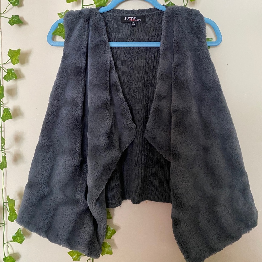 Sugar Rush Girls Fur Vest